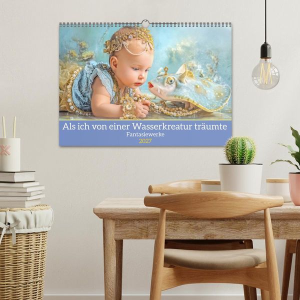 Produktbild: Als ich von einer Wasserkreatur tr&auml;umte - Fantasiewerke (Wandkalender 2027 DIN A3 quer), CALVENDO Monatskalender