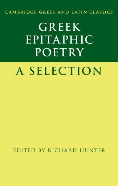 Produktbild: Greek Epitaphic Poetry