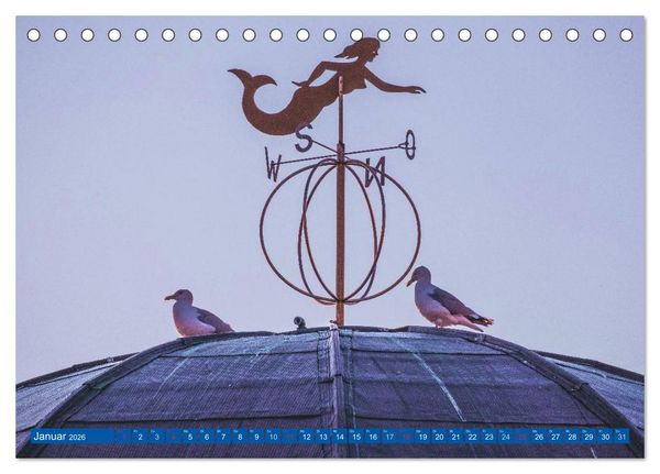 Produktbild: Blick auf Borkum (Tischkalender 2026 DIN A5 quer), CALVENDO Monatskalender