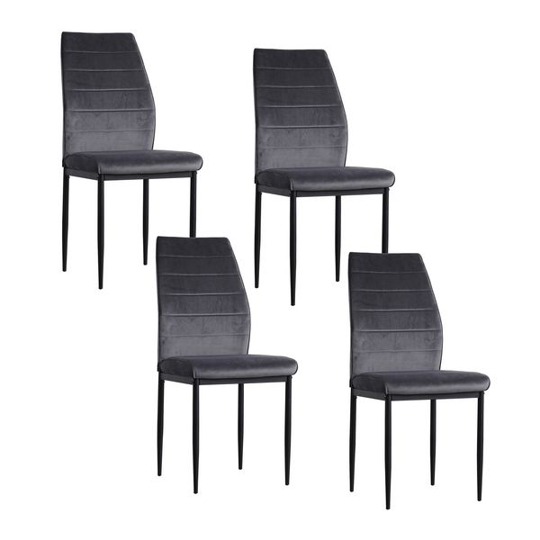 Produktbild: HTI-Living Stuhl Madison Velvet grau Stuhl Madison Velvet grau