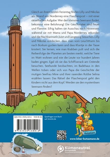 Abenteuer auf Norderney - Lilly, Nikolas und die Flaschenpost