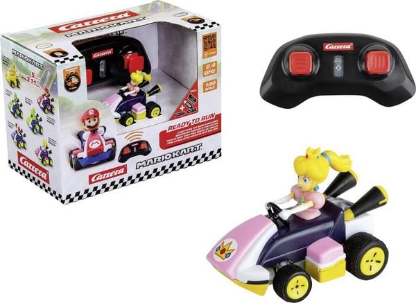 Produktbild: Carrera 370430036 CARRERA - 2.4GHz Mario Kart Mini RC - Peach Paperbox 1:50 RC Modellauto inkl. Akku und Ladekabel