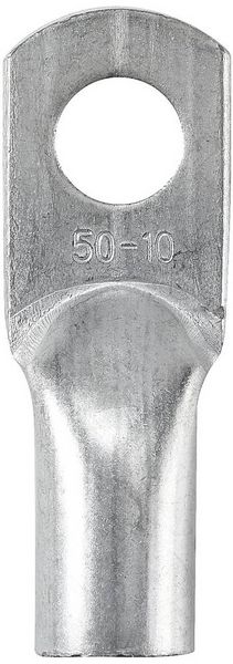 Produktbild: TRU COMPONENTS TC-12885876 Rohrkabelschuh 180&deg; M10 50mm&sup2; Loch-&Oslash;: 10mm 1St.
