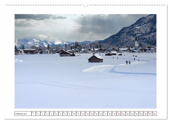 Produktbild: Oberstdorf zu allen Jahreszeiten (hochwertiger Premium Wandkalender 2027 DIN A2 quer), Kunstdruck in Hochglanz
