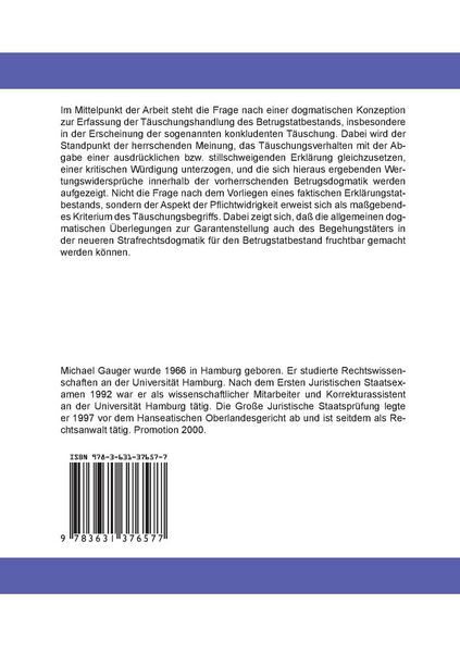 Produktbild: Die Dogmatik der konkludenten T&auml;uschung