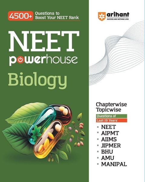 Produktbild: Arihant NEET Powerhouse Biology Book For 2024 Exam (4500+ Question to Boost Your NEET Rank)