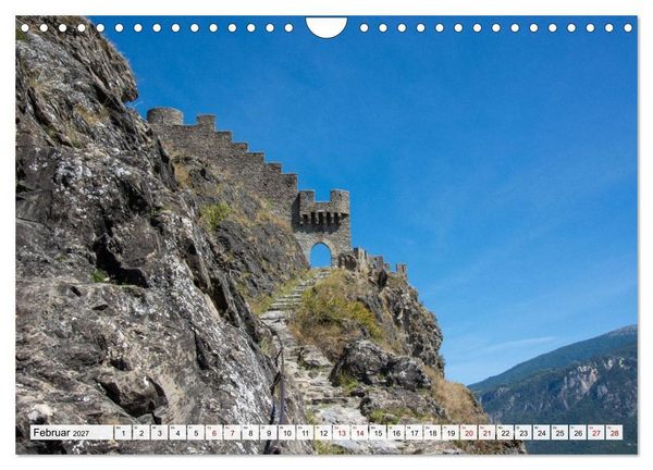 Produktbild: Sion im Wallis - zwischen Reben und Bergen (Wandkalender 2027 DIN A4 quer), CALVENDO Monatskalender