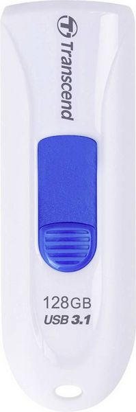 Produktbild: Transcend JetFlash&reg; 790 USB-Stick 128 GB Wei&szlig;, Blau TS128GJF790W USB 3.2 Gen 2 (USB 3.1)