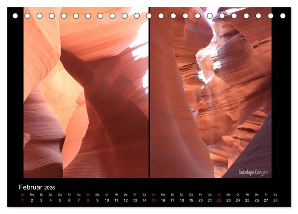 Produktbild: United States National Parks (Tischkalender 2026 DIN A5 quer), CALVENDO Monatskalender