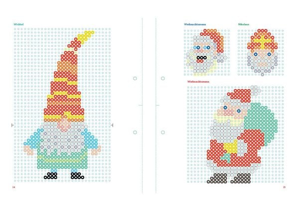 Produktbild: Mein buntes Vorlagenbuch: B&uuml;gelperlen Weihnachten. &Uuml;ber 140 Motive
