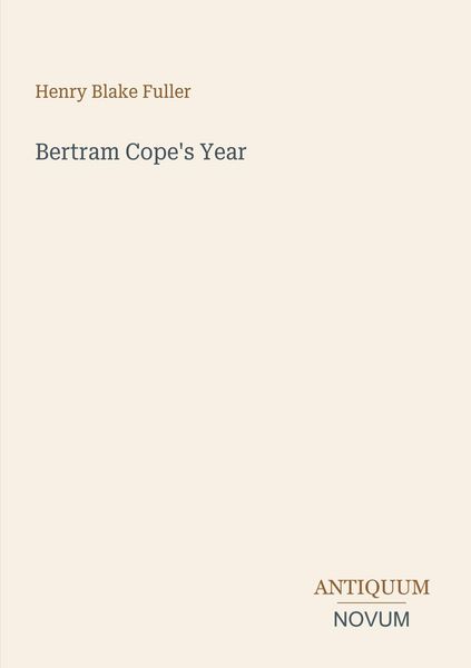 Produktbild: Bertram Cope's Year