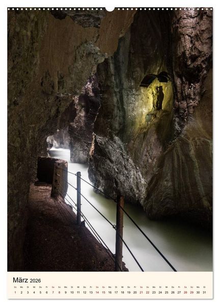 Produktbild: Partnachklamm (hochwertiger Premium Wandkalender 2026 DIN A2 hoch), Kunstdruck in Hochglanz
