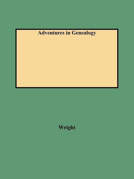 Produktbild: Adventures in Genealogy
