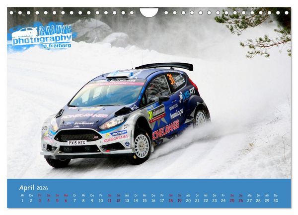 Produktbild: WRC Schweden White Open 2026 (Wandkalender 2026 DIN A4 quer), CALVENDO Monatskalender