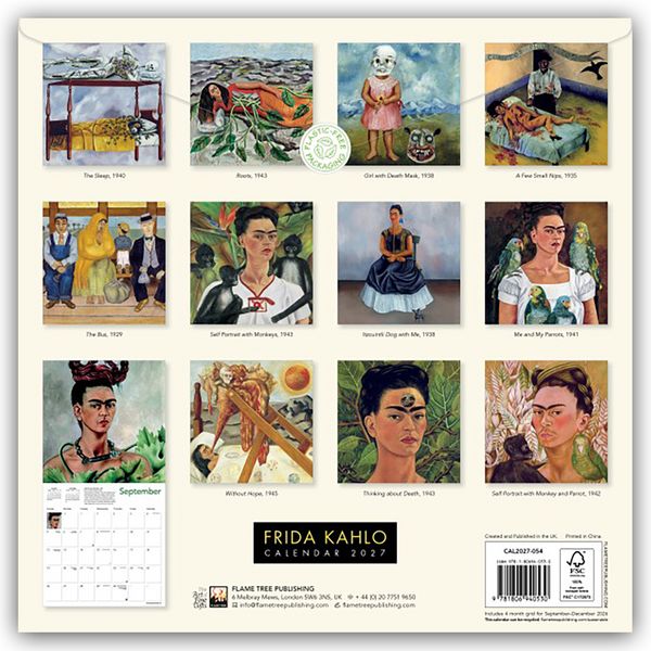 Produktbild: Frida Kahlo 2027 &ndash; Original Flame Tree Publishing-Kalender [Kalender]