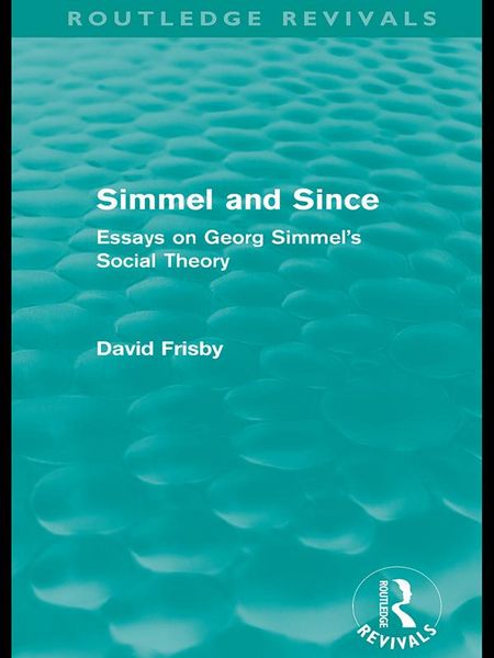 Produktbild: Simmel and Since (Routledge Revivals)