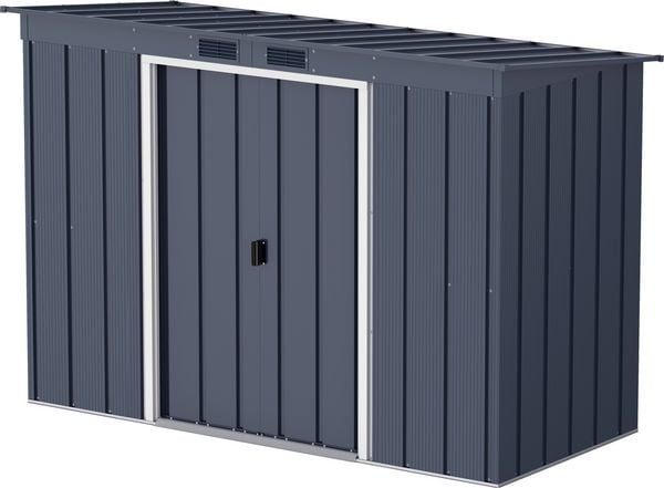 Produktbild: Metall Ger&auml;tehaus 263x113 Gartenhaus Schiebet&uuml;r