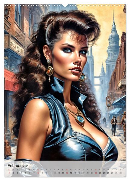 Produktbild: Ladies mit Steampunk-Flair (Wandkalender 2026 DIN A2 hoch), CALVENDO Monatskalender