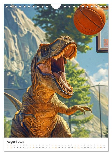 Produktbild: Tyrannosaurus Rex - Kleine Arme, gro&szlig;e Abenteuer (Wandkalender 2026 DIN A4 hoch), CALVENDO Monatskalender