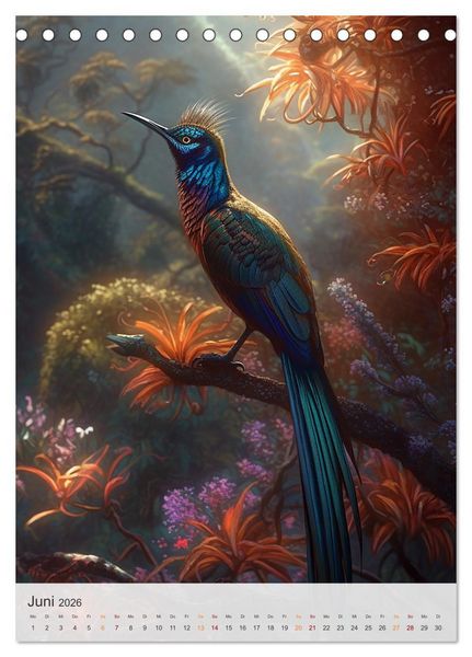 Produktbild: Fantastische Vogelwelt (Tischkalender 2026 DIN A5 hoch), CALVENDO Monatskalender
