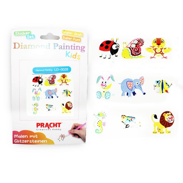 Produktbild: Diamond Painting Sticker Tiere 9 St&uuml;ck