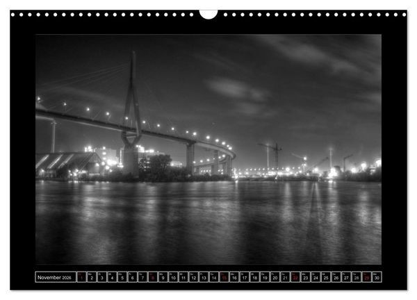 Produktbild: Hamburg Kuntergrau (Wandkalender 2026 DIN A3 quer), CALVENDO Monatskalender