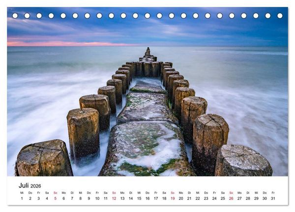 Produktbild: Fischland-Dar&szlig; - Stimmungsvolle Augenblicke (Tischkalender 2026 DIN A5 quer), CALVENDO Monatskalender