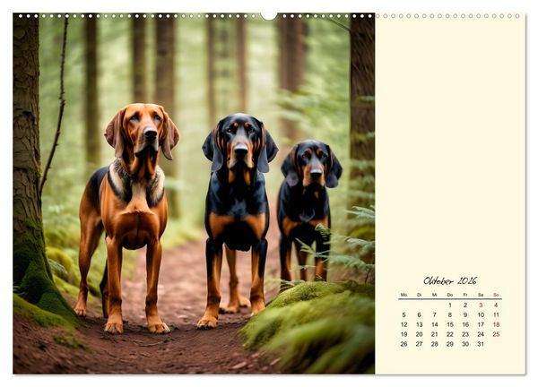 Produktbild: Bloodhound - M&auml;chtige Sp&uuml;rnase (hochwertiger Premium Wandkalender 2026 DIN A2 quer), Kunstdruck in Hochglanz
