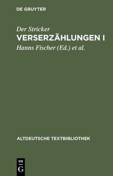 Produktbild: Verserz&auml;hlungen I