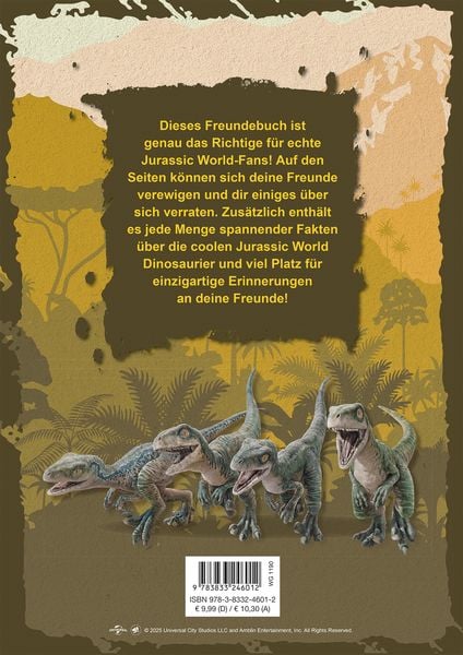 Produktbild: Jurassic World: Freundebuch