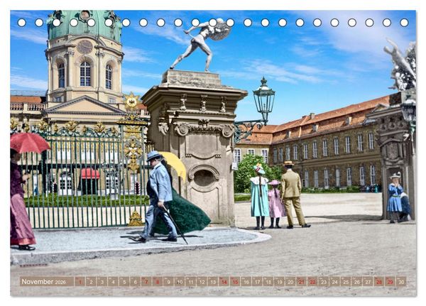 Produktbild: Berlin zur Kaiserzeit &ndash; Fotos neu restauriert und detailkoloriert (Tischkalender 2026 DIN A5 quer), CALVENDO Monatskalender