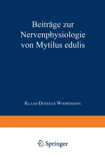 Produktbild: Beitr&auml;ge zur Nervenphysiologie von Mytilus edulis