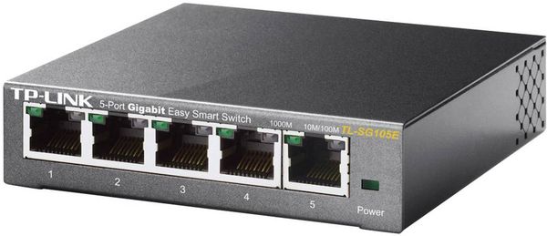 Produktbild: TP-LINK TL-SG105E TL-SG105E Netzwerk Switch 5 Port 1 GBit/s