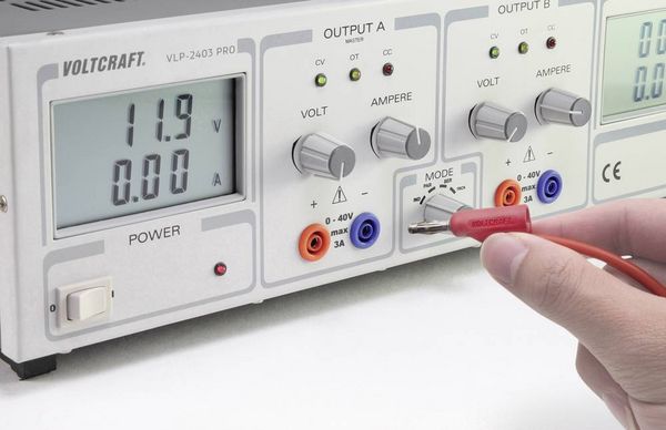 Produktbild: VOLTCRAFT MSB-300 Messleitung Lamellenstecker 4mm Silikon 0.50m Rot 1St.