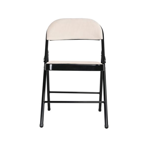 Produktbild: HTI-Living Klappstuhl Wedigo Velvet Beige 2er Set Klappstuhl Wedigo Velvet Beige 2er Set