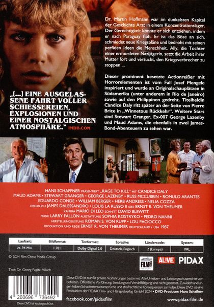 Produktbild: Rage to Kill - Die Nazij&auml;gerin / Packender Thriller mit Starbesetzung (Pidax Film-Klassiker)