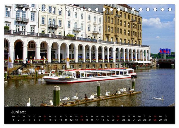 Produktbild: Hamburg (Tischkalender 2026 DIN A5 quer), CALVENDO Monatskalender