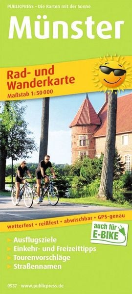Produktbild: Publicpress Rad- und Wanderkarte M&uuml;nster 1:50.000