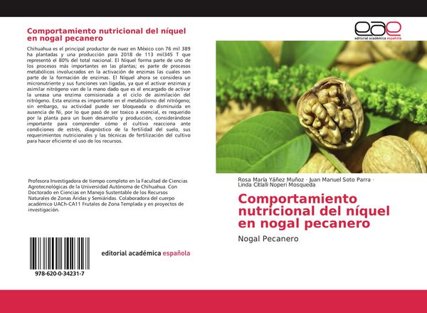 Produktbild: Comportamiento nutricional del n&iacute;quel en nogal pecanero
