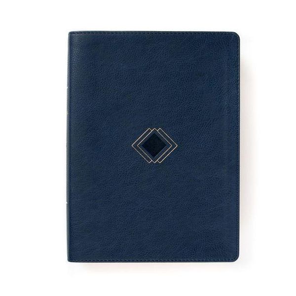 Produktbild: CSB Day-By-Day Chronological Bible, Navy Leathertouch