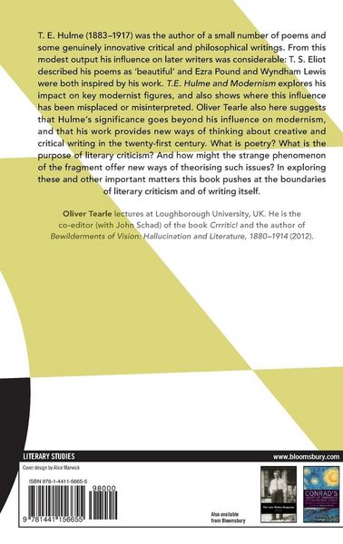 Produktbild: T.E. Hulme and Modernism