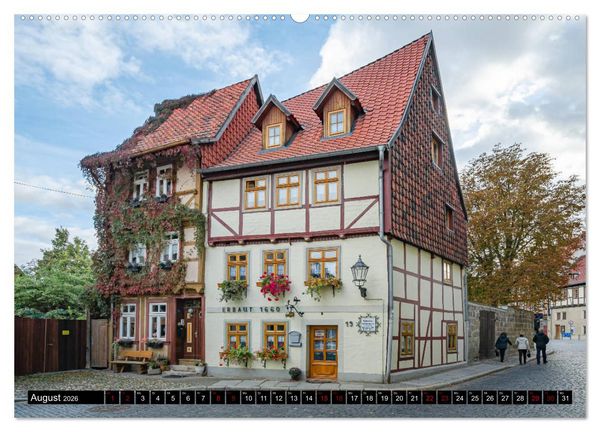 Produktbild: Fachwerkstadt Quedlinburg (Wandkalender 2026 DIN A2 quer), CALVENDO Monatskalender