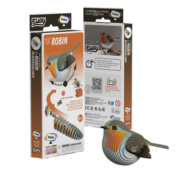 Produktbild: EUGY - 3D Bastelset Rotkehlchen