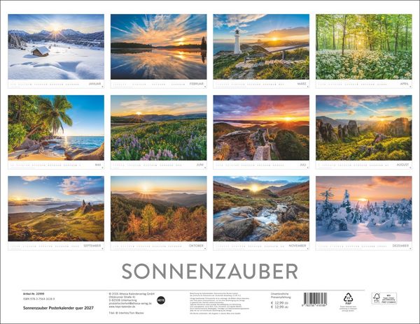 Produktbild: Sonnenzauber Posterkalender 2027