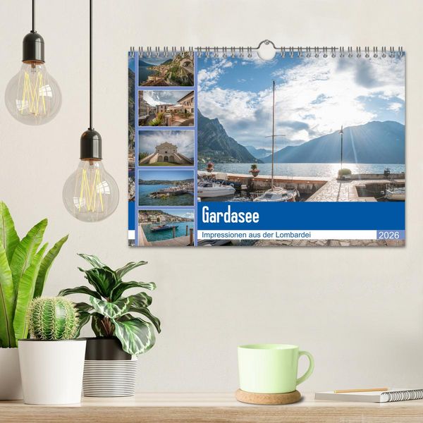Produktbild: Gardasee - Impressionen aus der Lombardei (Wandkalender 2026 DIN A4 quer), CALVENDO Monatskalender