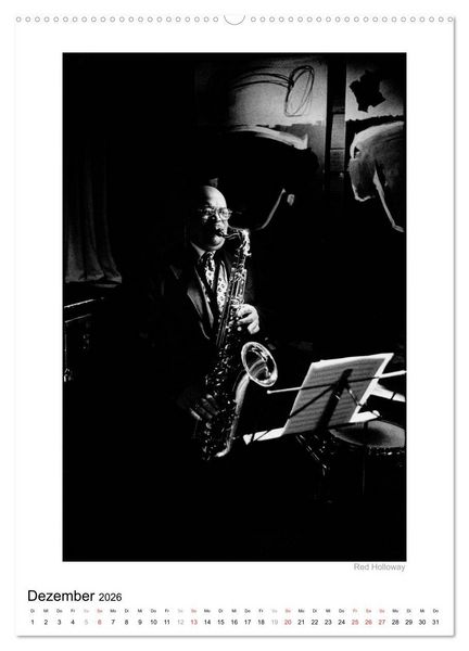 Produktbild: Jazzsound (Wandkalender 2026 DIN A2 hoch), CALVENDO Monatskalender