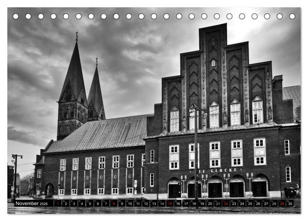 Produktbild: Historisches Bremen (Tischkalender 2026 DIN A5 quer), CALVENDO Monatskalender
