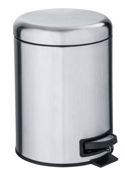 Kosmetik Treteimer Mod. Leman Edelstahl Matt 5L, mit herausnehmbarem Einsatz