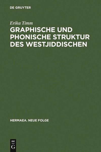Produktbild: Graphische und phonische Struktur des Westjiddischen
