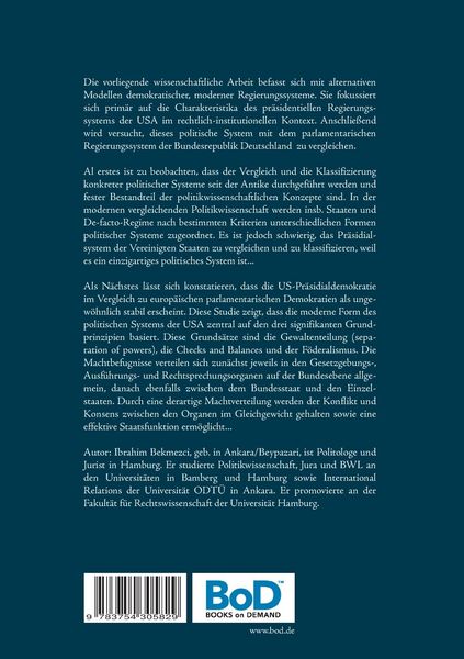 Produktbild: Charakteristika des US-Pr&auml;sidialsystems der "Checks and Balances"
